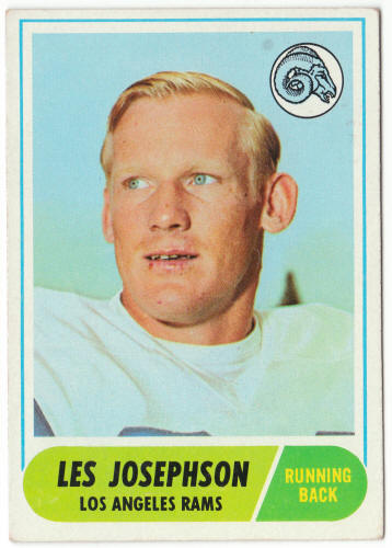 1968 Topps Football #53 Les Josephson Rookie Card