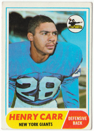 1968 Topps Football #57 Henry Carr