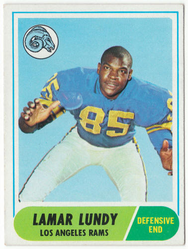 1968 Topps Football #80 Lamar Lundy