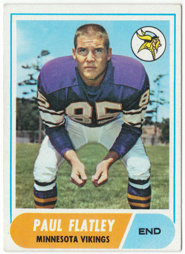 1968 Topps Football #81 Paul Flatley