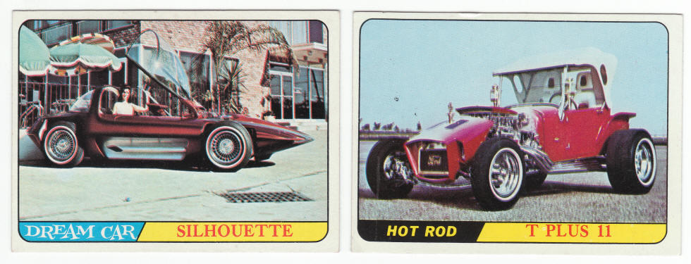 1968 Topps Hot Rods Trading Cards