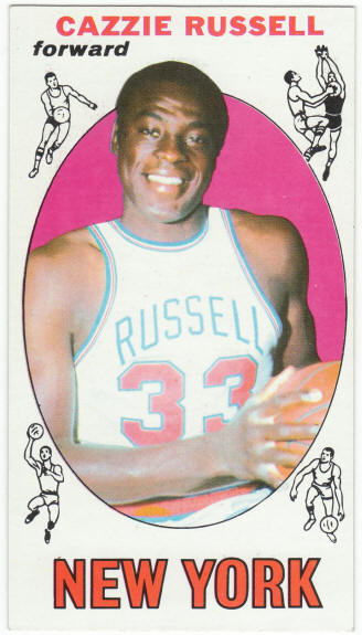 1969-70 Topps Basketball #3 Cazzie Russell Rookie Card