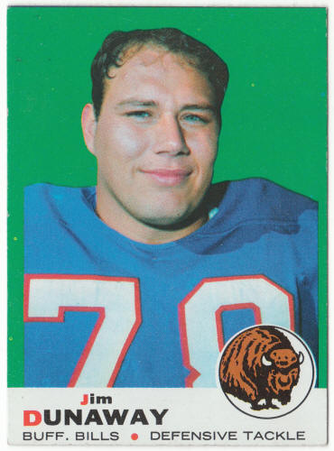 1969 Topps Football #10 Jim Dunaway
