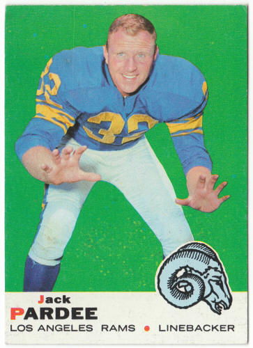 1969 Topps Football #12 Jack Pardee