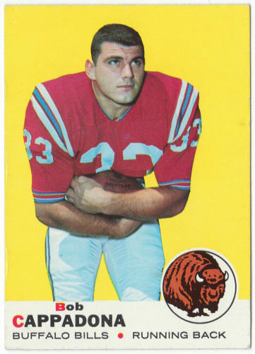 1969 Topps Football #40 Bob Cappadona Rookie Card