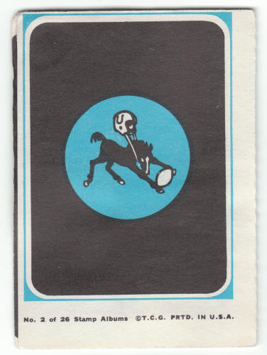 1969 Topps Baltimore Colts 4-in-1 Mini-Card Album #2