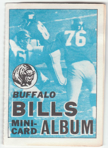 1969 Topps Buffalo Bills 4-in-1 Mini-Card Album #18
