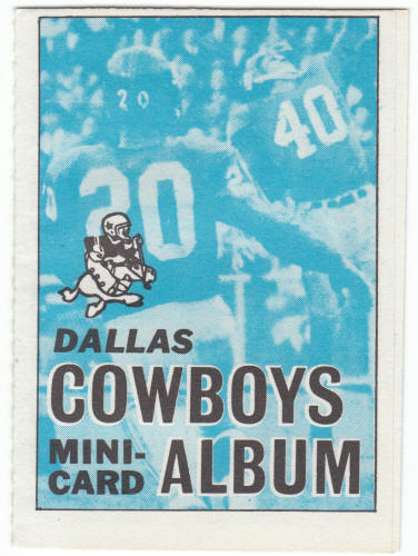 1969 Topps Dallas Cowboys 4-in-1 Mini-Card Album #5