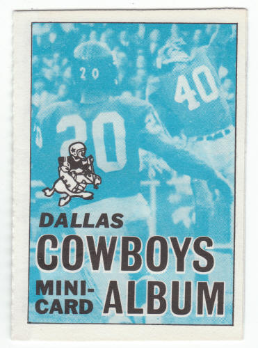 1969 Topps Dallas Cowboys 4-in-1 Mini-Card Album #5