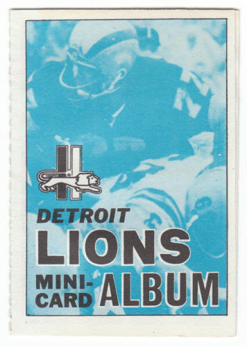 1969 Topps Detroit Lions 4-in-1 Mini-Card Album #6