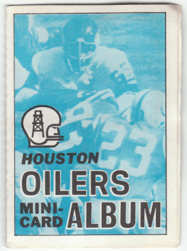 1969 Topps Houston Oilers 4-in-1 Mini-Card Album #21
