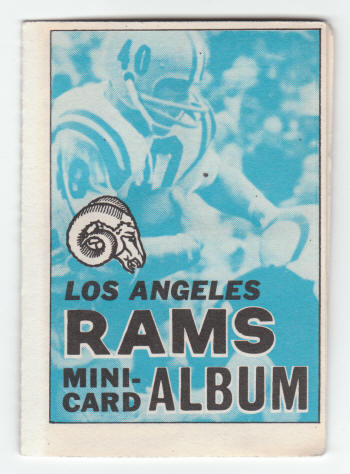 1969 Topps Los Angeles Rams 4-in-1 Mini-Card Album #8