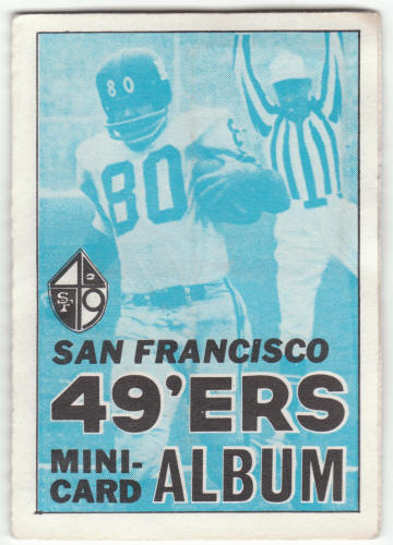 1969 Topps San Francisco 49ers 4-in-1 Mini-Card Album 15