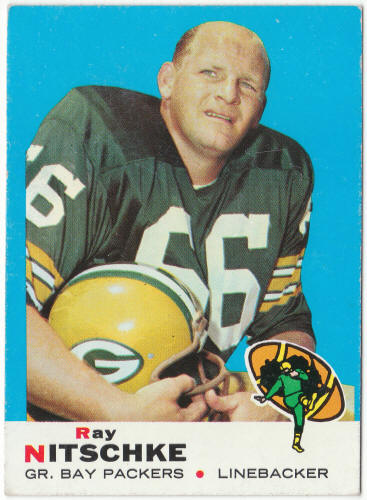 1969 Topps Football #55 Ray Nitschke