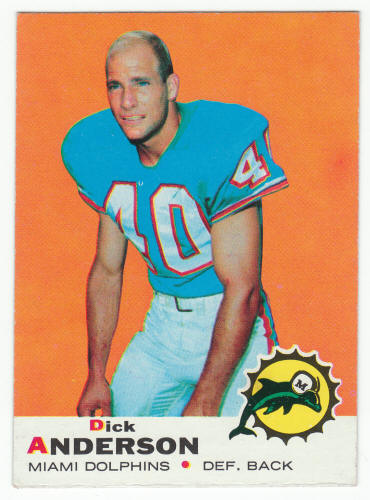 1969 Topps Dick Anderson #59 Card Front
