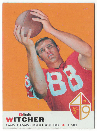 1969 Topps Football #91 Dick Witcher Rookie Card