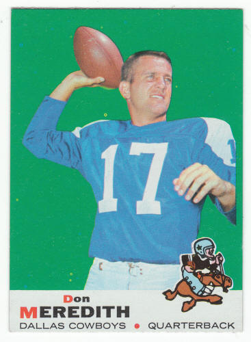 1969 Topps Don Meredith #75 Card Front