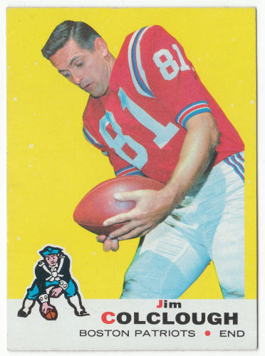 1969 Topps Football Jim Colclough #8 Card