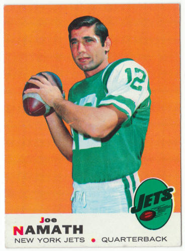 1969 Topps Football #100 Joe Namath