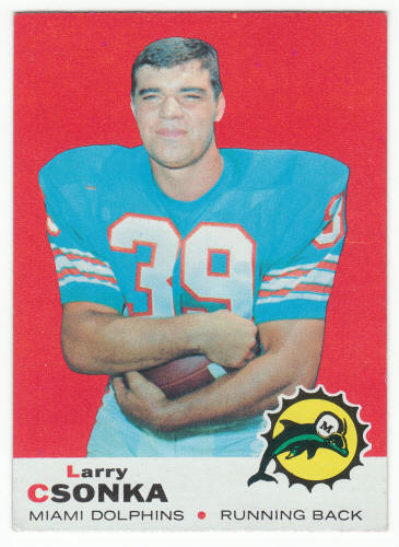 1969 Topps Larry Csonka #120 Rookie Card Front
