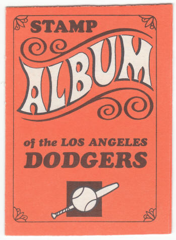 1969 Topps Stamp Album #7 Los Angeles Dodgers front