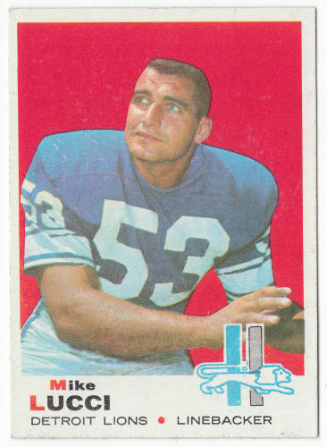 1969 Topps #167 Mike Lucci front
