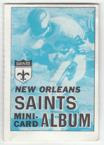 1969 Topps New Orleans Saints 4-in-1 Mini-Card Album #10 Complete