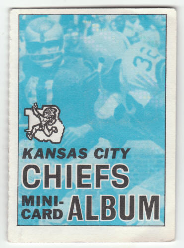 1969 Topps Kansas City Chiefs 4-in-1 Mini-Card Album #22