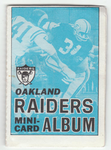 1969 Topps Oakland Raiders 4-in-1 Mini-Card Album #25 Complete
