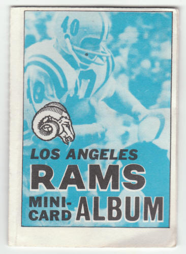 1969 Topps Los Angeles Rams 4-in-1 Mini-Card Album #8 Complete front