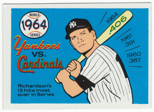 1970 Fleer 1964 World Series Card #61 front