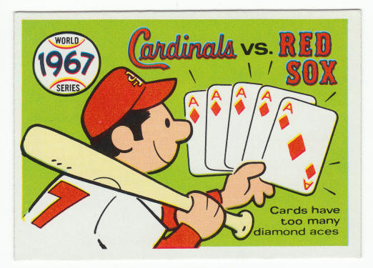 1970 Fleer 1967 World Series Card #64 Saint Louis Cardinals Win