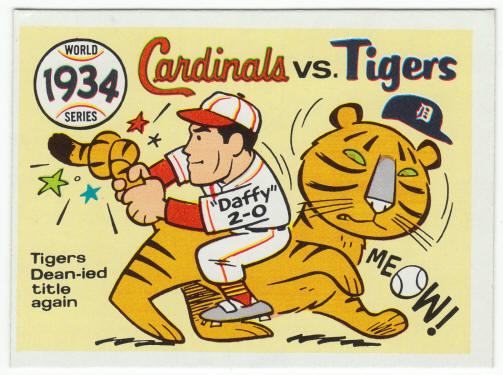 1970 Fleer Baseball #31 1934 World Series Card