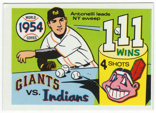 1970 Fleer Baseball 1954 World Series Card #51