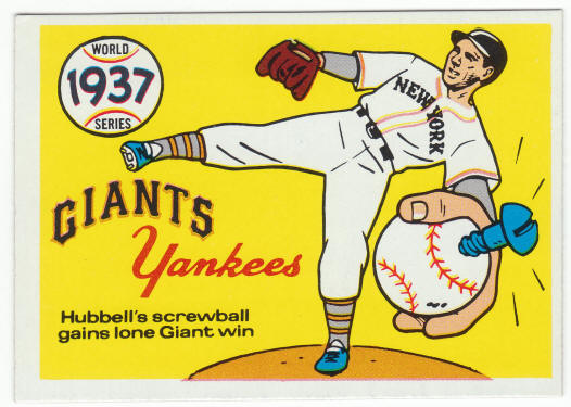 1970 Fleer 1937 World Series Card #34