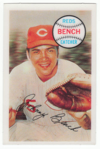 1970 Kelloggs Baseball Johnny Bench #58