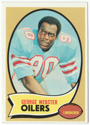 1970 Topps Football #120 George Webster Rookie Card