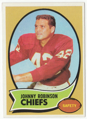 1970 Topps Football #129 Johnny Robinson front