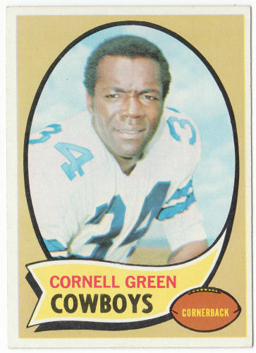 1970 Topps Football #164 Cornell Green front