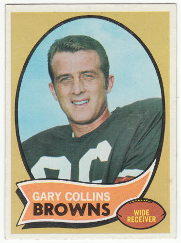 1970 Topps Football #169 Gary Collins front