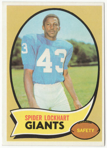 1970 Topps Football #17 Spider Lockhart