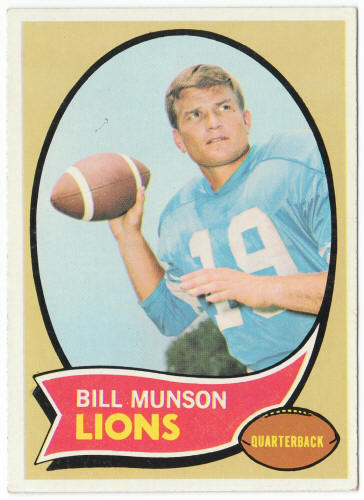 1970 Topps Football #221 Bill Munson