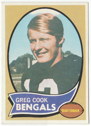 1970 Topps #235 Greg Cook Rookie Card front