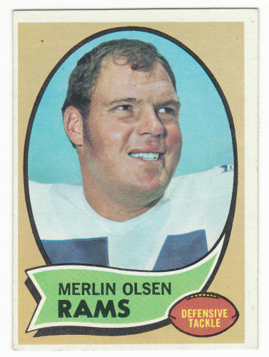 1970 Topps #237 Merlin Olsen Football Card front