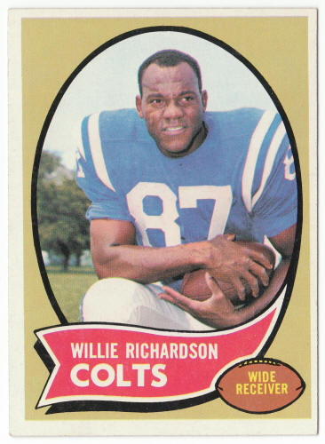 1970 Topps Football #246 Willie Richardson front