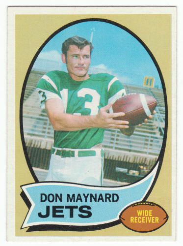 1970 Topps #254 Don Maynard Football Card front