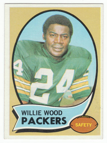 1970 Topps #261 Willie Wood Football Card front