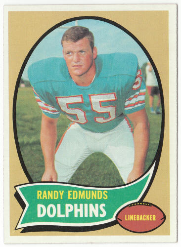 1970 Topps Football #34 Randy Edmunds Rookie Card front