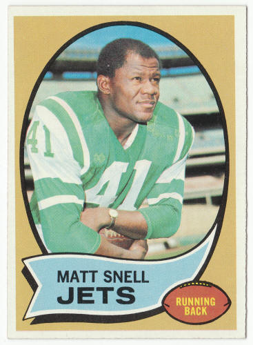 1970 Topps Football #35 Matt Snell front
