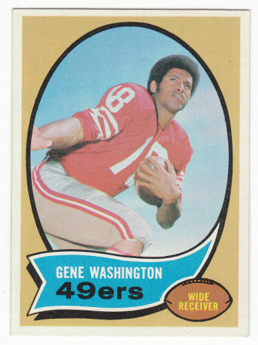 1970 Topps #81 Gene Washington Rookie Card front